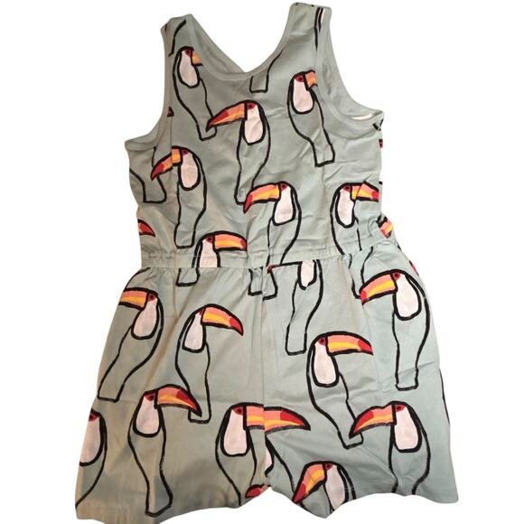 NEW Tea collection reversible romper toucan in mint romper size 16 - Picture 1 of 5